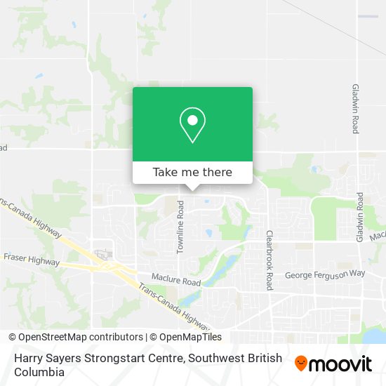 Harry Sayers Strongstart Centre map