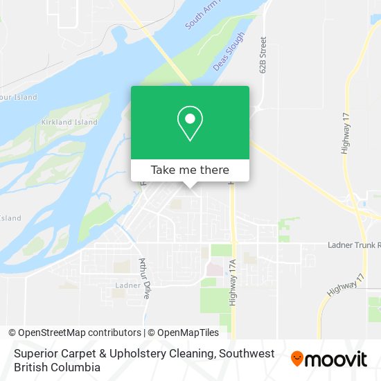 Superior Carpet & Upholstery Cleaning map