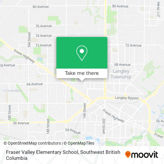 Fraser Valley Elementary School map