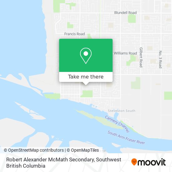 Robert Alexander McMath Secondary map