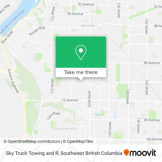 Sky Truck Towing and R map