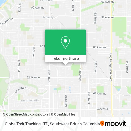 Globe Trek Trucking LTD map