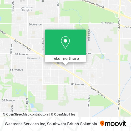 Westcana Services Inc map