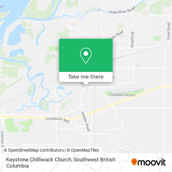 Keystone Chilliwack Church map