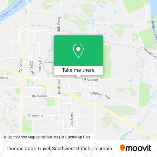 Thomas Cook Travel map