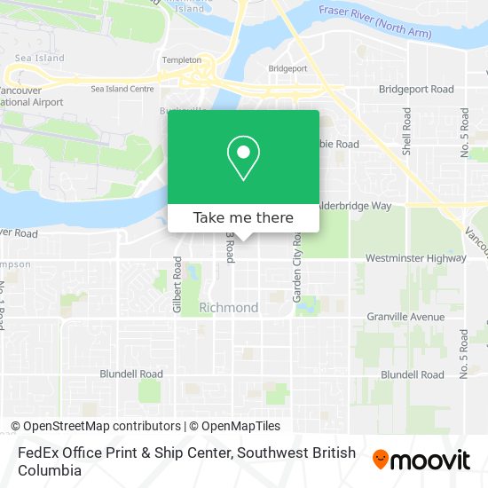 FedEx Office Print & Ship Center map