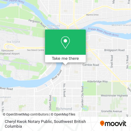 Cheryl Kwok Notary Public map