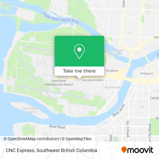 CNC Express map