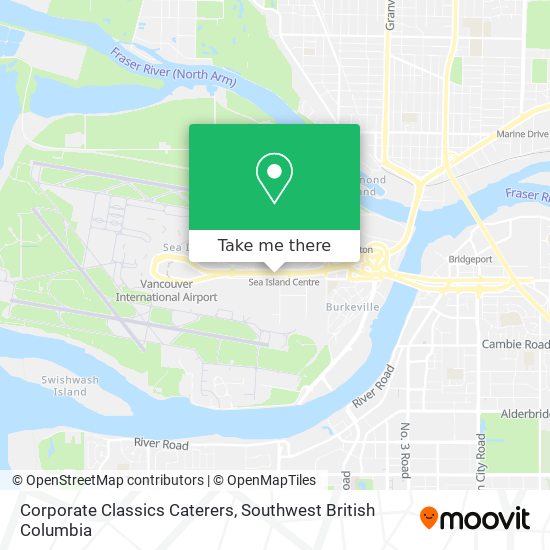 Corporate Classics Caterers map