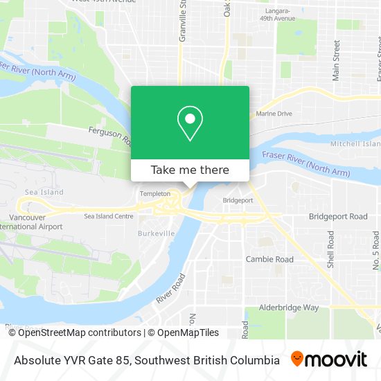 Absolute YVR Gate 85 map