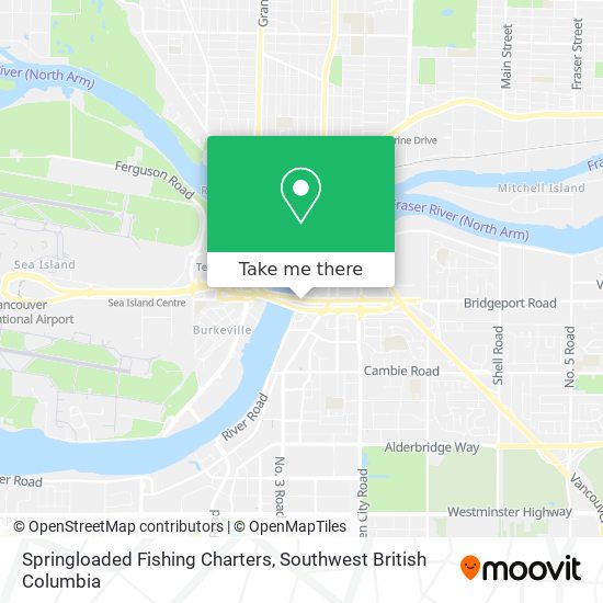 Springloaded Fishing Charters map