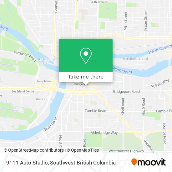 9111 Auto Studio map
