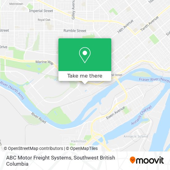 ABC Motor Freight Systems map