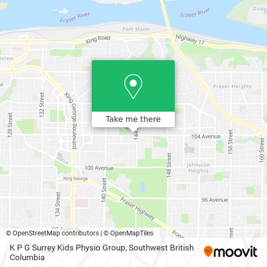 K P G Surrey Kids Physio Group map