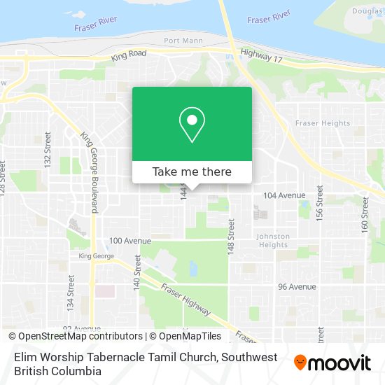 Elim Worship Tabernacle Tamil Church map