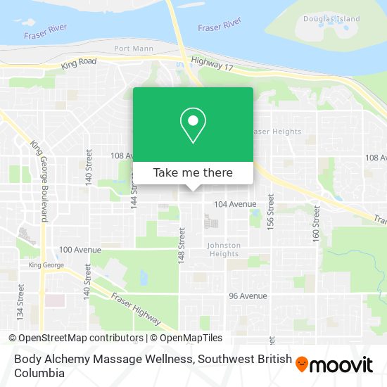 Body Alchemy Massage Wellness map