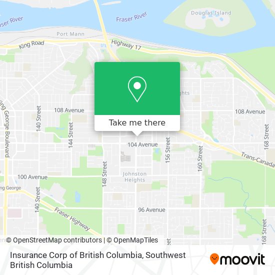 Insurance Corp of British Columbia map