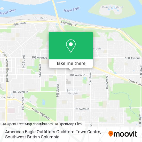 American Eagle Outfitters Guildford Town Centre map