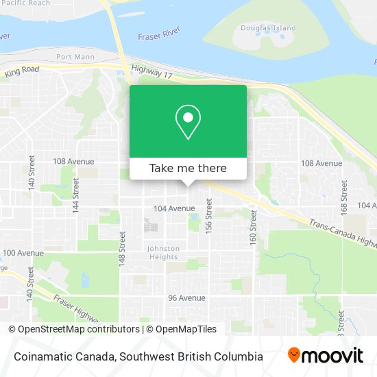 Coinamatic Canada map