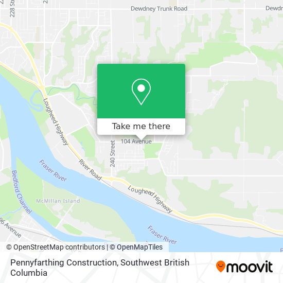 Pennyfarthing Construction map