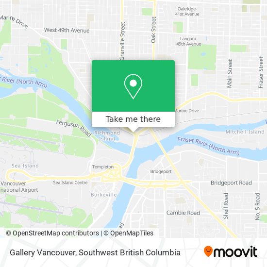 Gallery Vancouver map