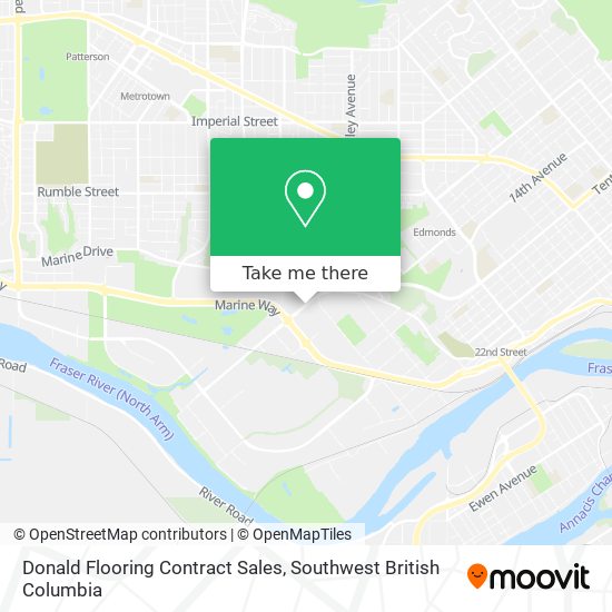 Donald Flooring Contract Sales map