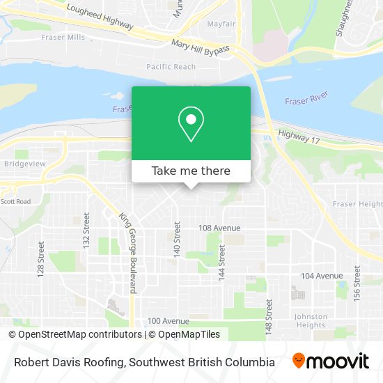 Robert Davis Roofing map