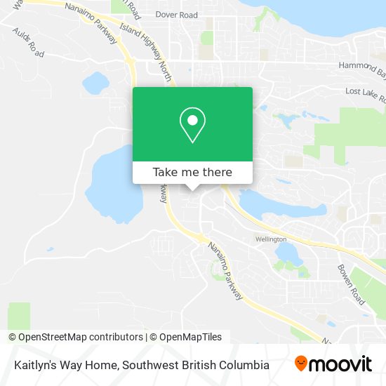 Kaitlyn's Way Home map