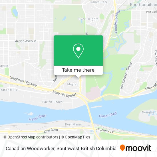 Canadian Woodworker map