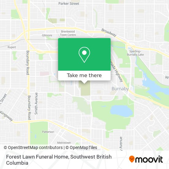 Forest Lawn Funeral Home map
