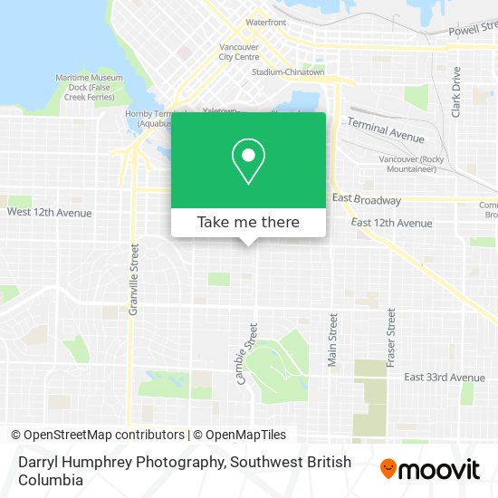 Darryl Humphrey Photography map