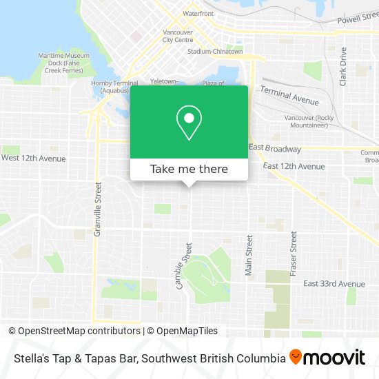 Stella's Tap & Tapas Bar plan