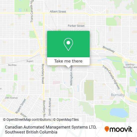 Canadian Automated Management Systems LTD map