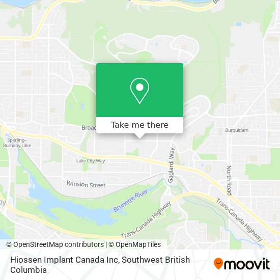Hiossen Implant Canada Inc map