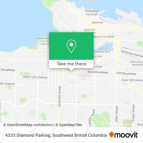 4333 Diamond Parking map