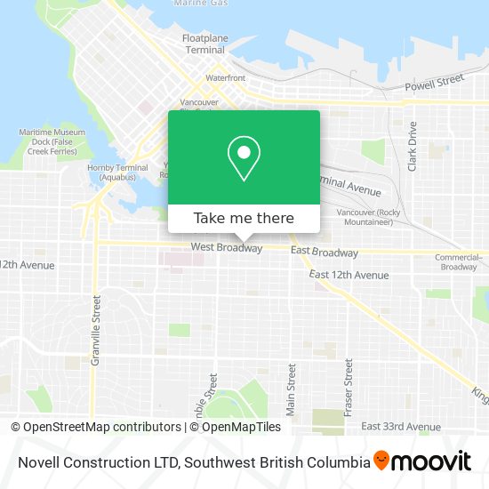 Novell Construction LTD map