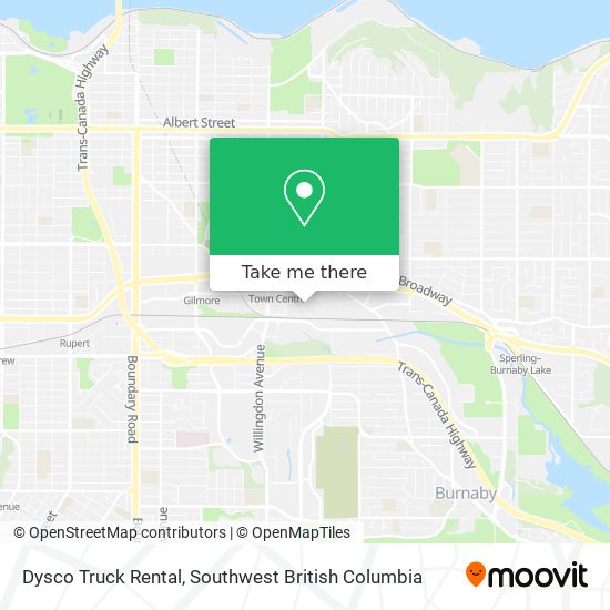 Dysco Truck Rental map