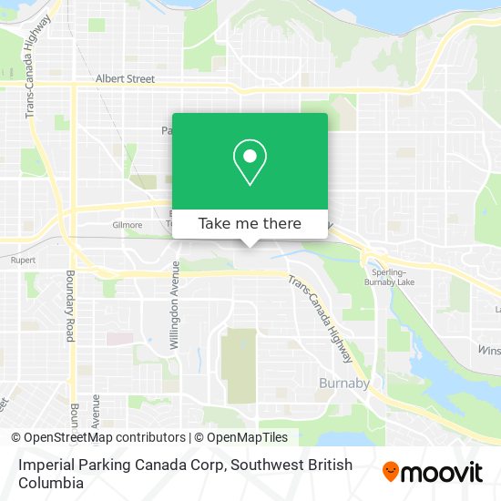 Imperial Parking Canada Corp map