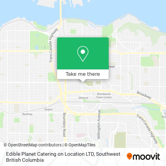 Edible Planet Catering on Location LTD map