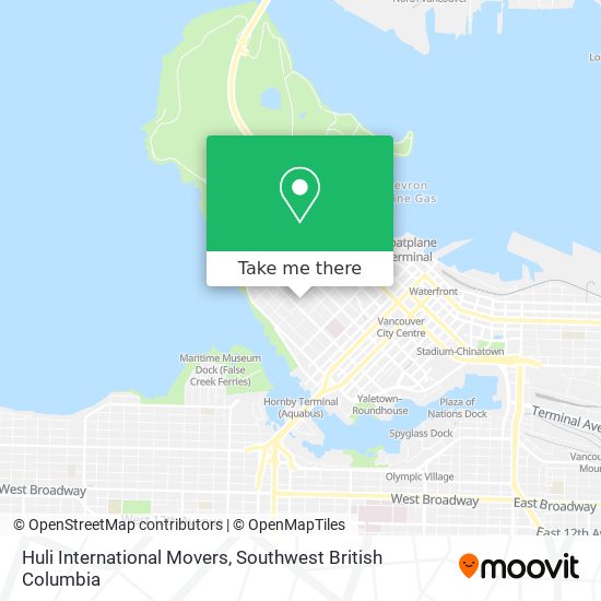 Huli International Movers map