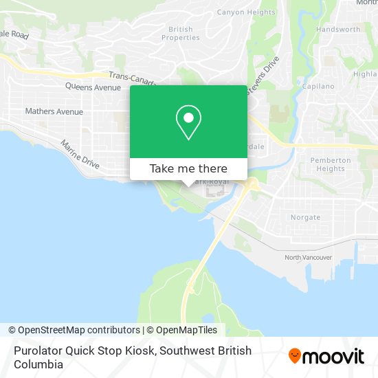 Purolator Quick Stop Kiosk plan