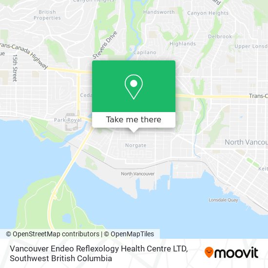 Vancouver Endeo Reflexology Health Centre LTD map