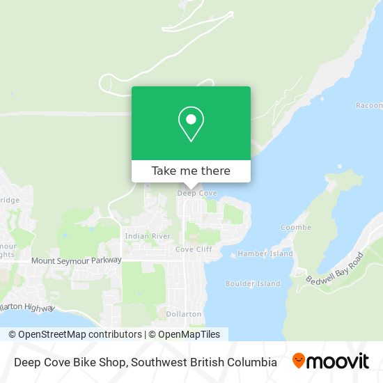 Deep Cove Bike Shop map