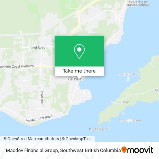 Macdev Financial Group map