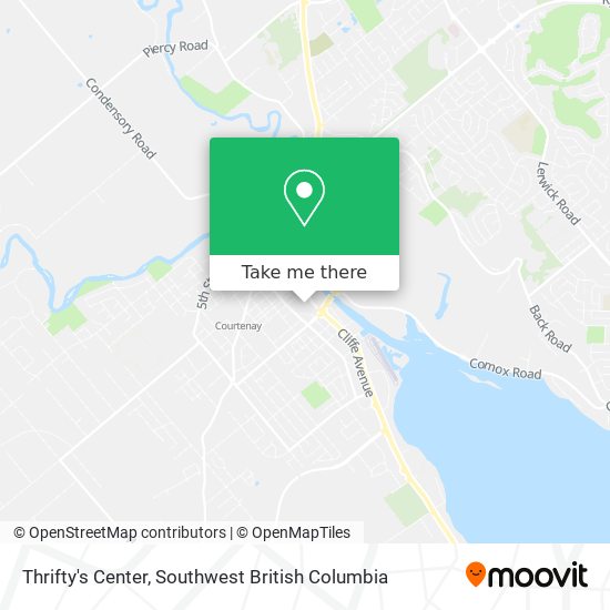 Thrifty's Center map