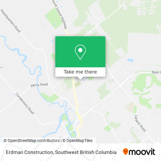 Erdman Construction map