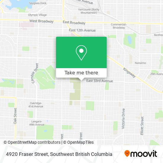 4920 Fraser Street map