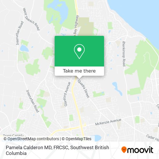 Pamela Calderon MD, FRCSC map