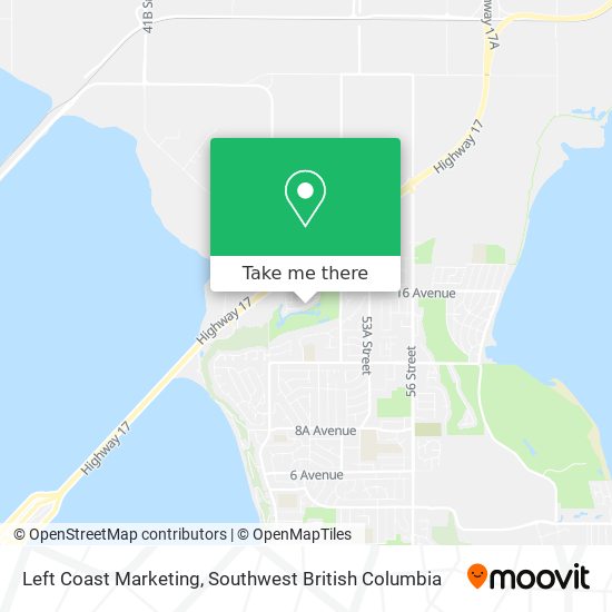 Left Coast Marketing map