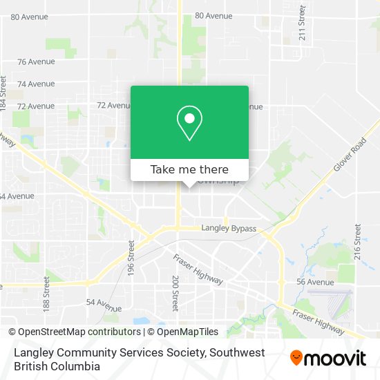 Langley Community Services Society map